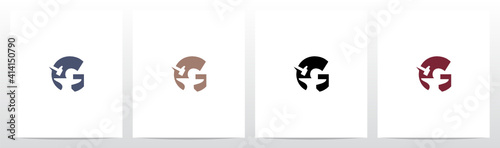 Anvil And Hammer On Letter Logo Design G