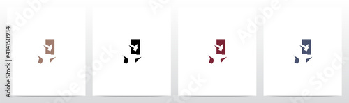 Anvil And Hammer On Letter Logo Design J