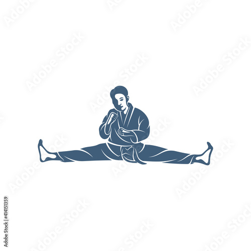 Taekwondo design vector illustration, Creative Taekwondo logo design concepts template, icon symbol