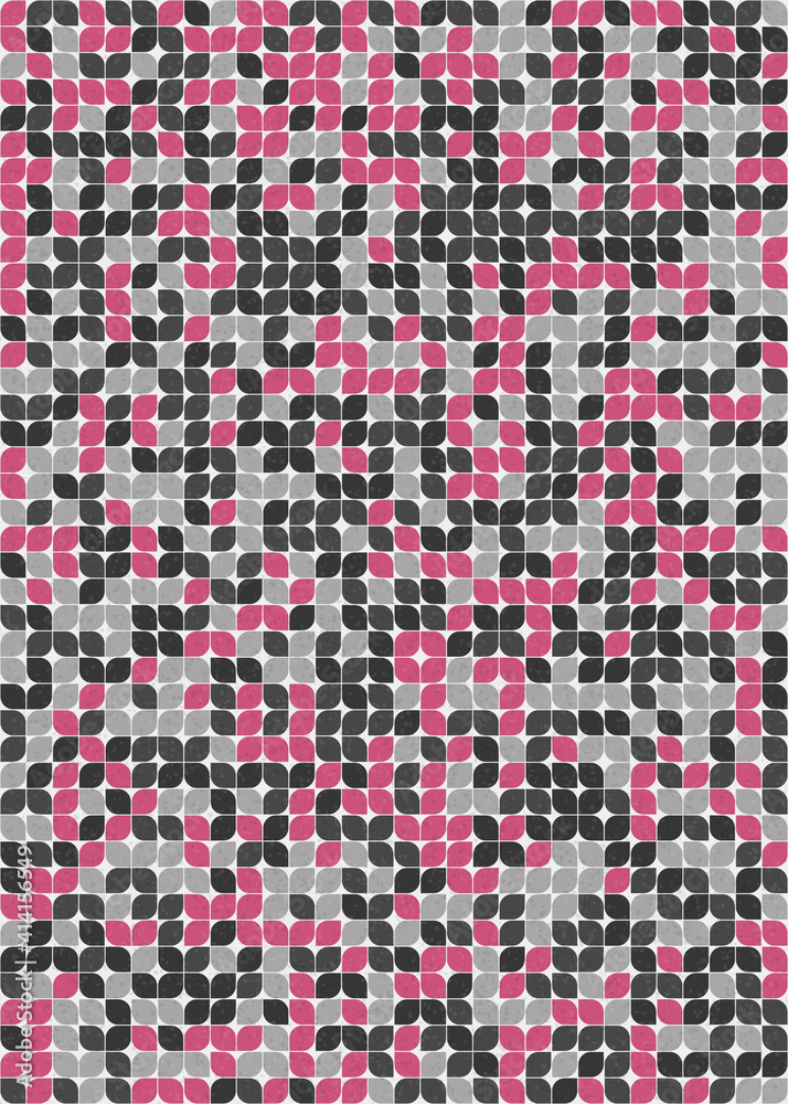 Fototapeta premium Abstract Geometric Pattern generative computational art illustration