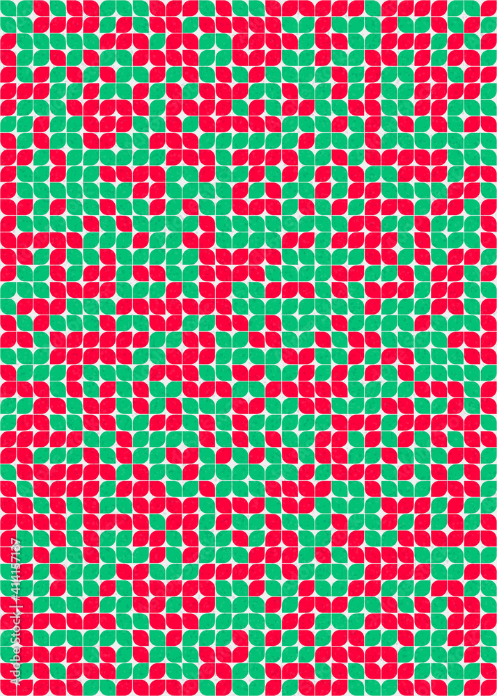 Fototapeta premium Abstract Geometric Pattern generative computational art illustration