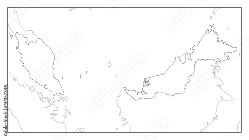 マレーシアの地図です。