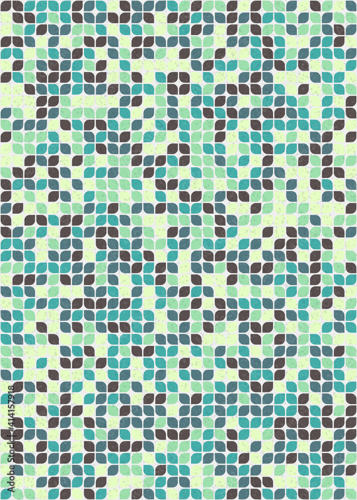 Fototapeta premium Abstract Geometric Pattern generative computational art illustration