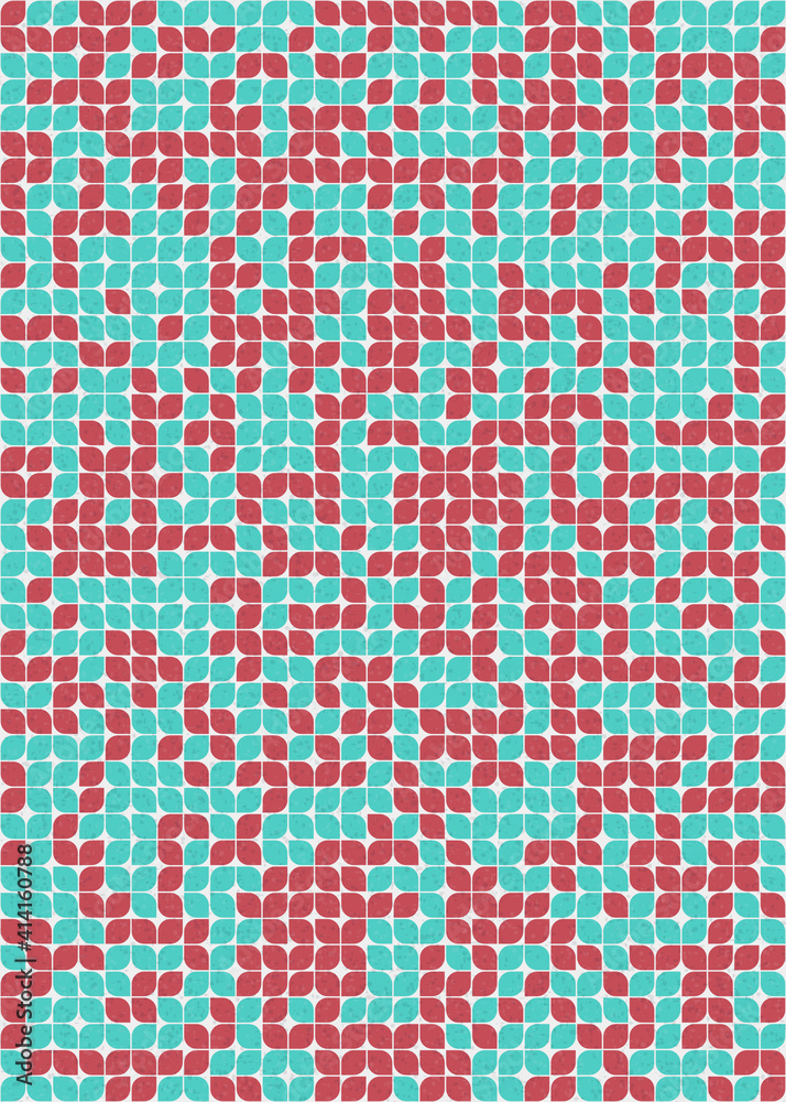 Fototapeta premium Abstract Geometric Pattern generative computational art illustration