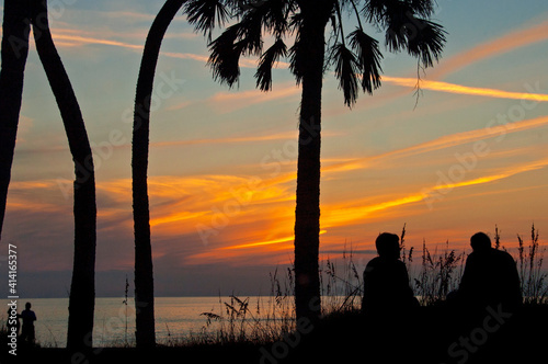Couple at sunset