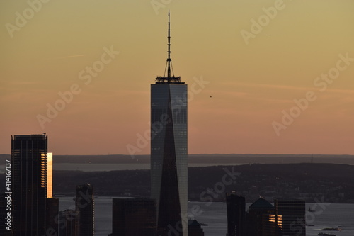 sunset new york manhattan
One World Trade Center 