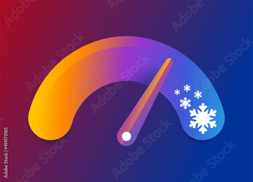 Cold snap - temperature measurment scale