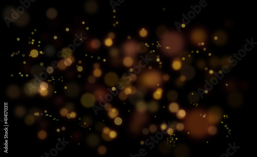 Defocused Lights over Dark the abstract background.