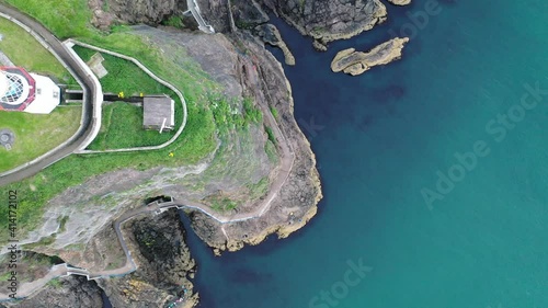 Blackhead lighthouse and coastal path