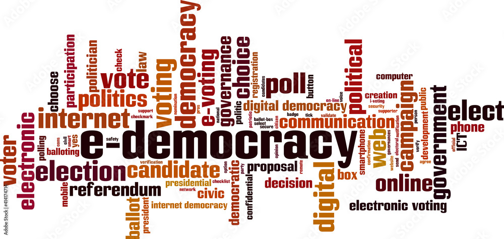E-democracy word cloud E-democracy word cloud