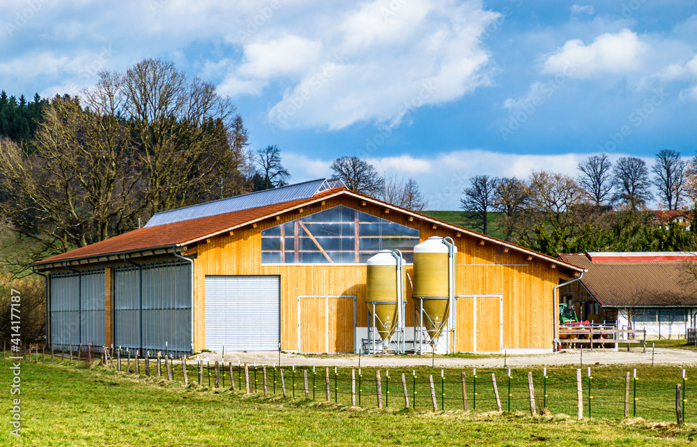 modern stable at a farm in austria modern stable at a farm in austria