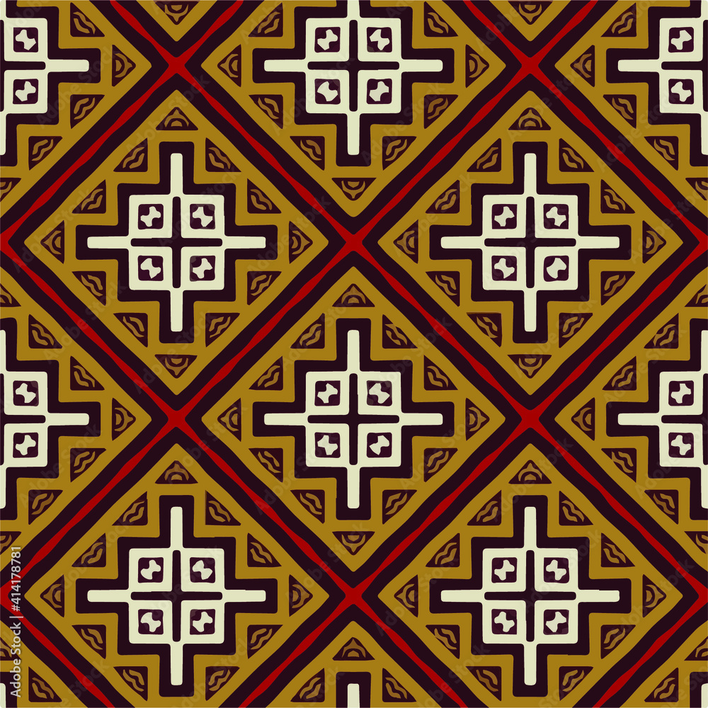 Seamless pattern with multicolored shapes. Seamless pattern with multicolored shapes.