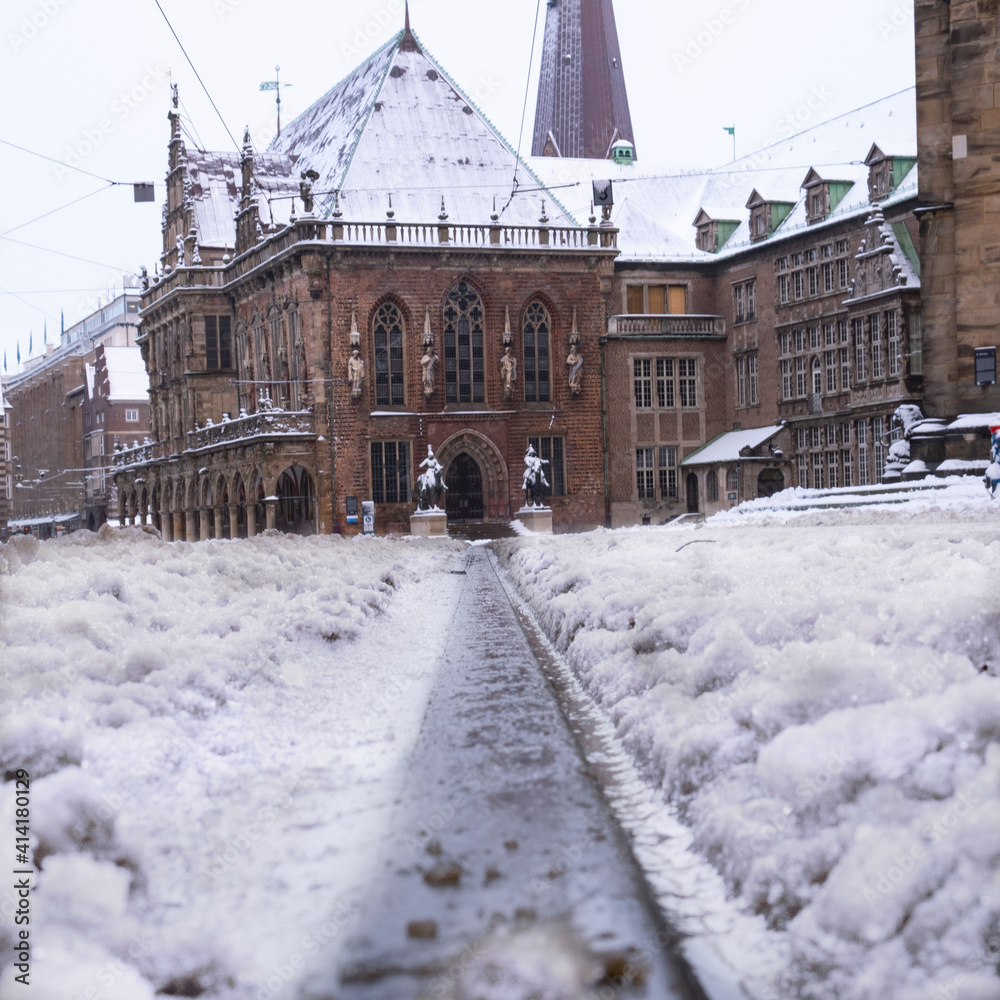 Naklejka premium Bremen Marktplatz