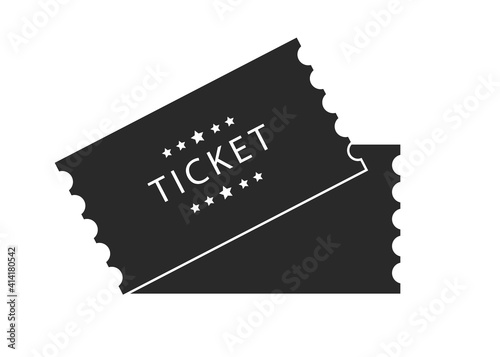 Tickets for attending an event or film on a transparent background. Beautiful modern travel flyers.