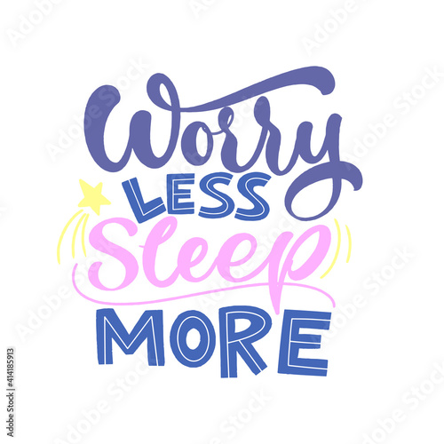 Funny sleep and good night quotes. Vector design elements for t-shirts, pillow, posters, cards, stickers and pajama