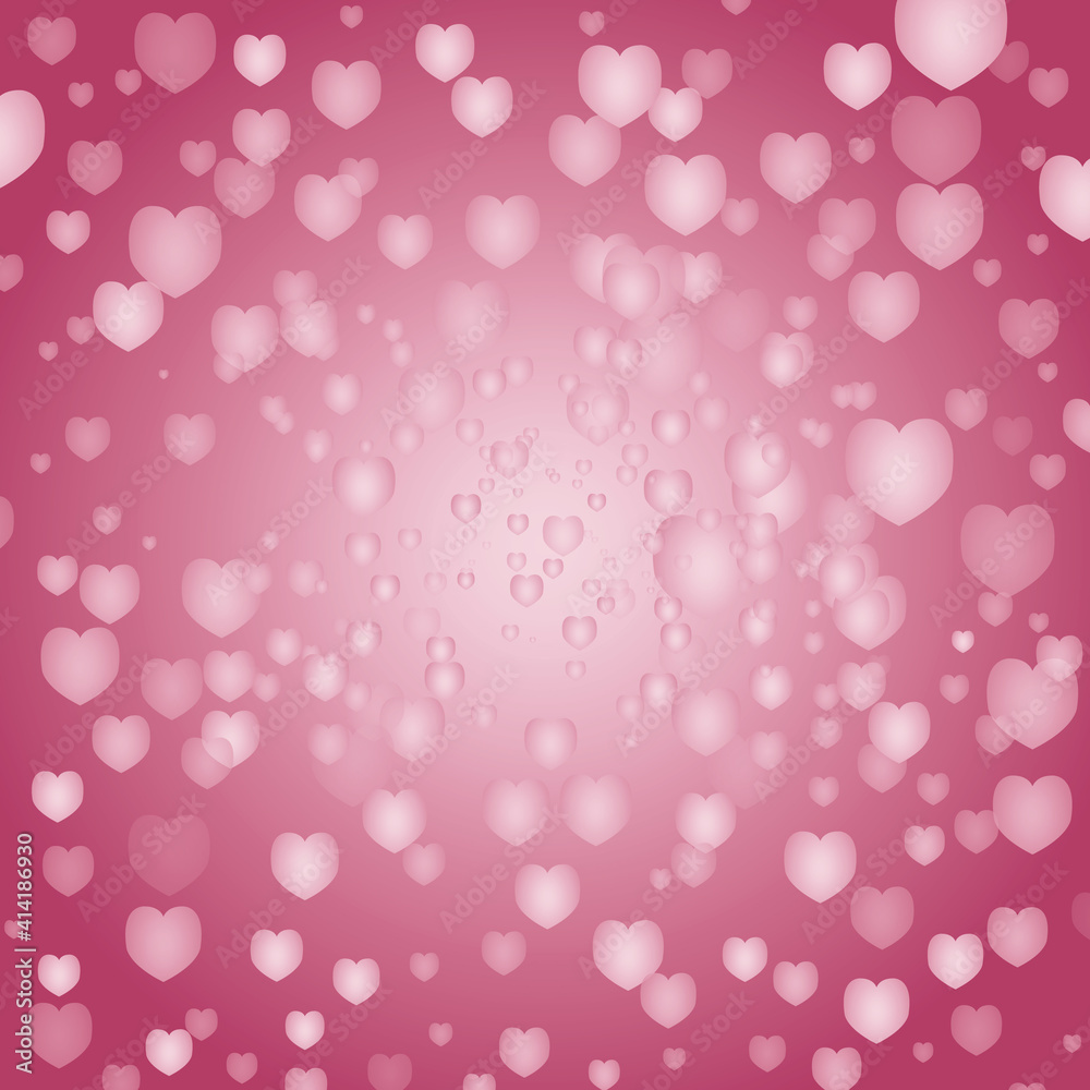 vector, pink background with hearts, valentine vector, pink background with hearts, valentine