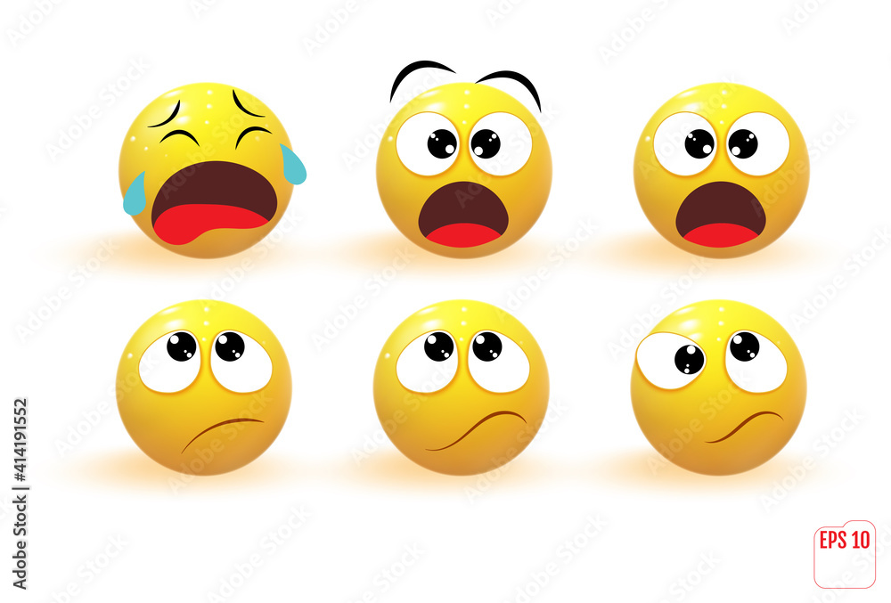 Emoji. Trendy Communication Chat Elements