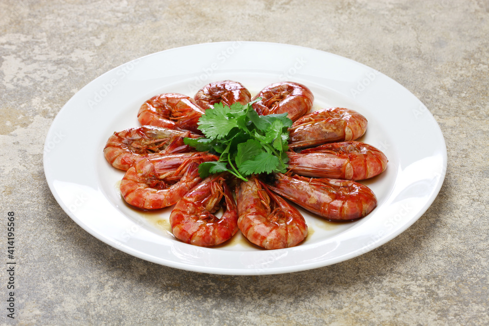 You Bao Xia, Shanghai style shrimp stir-fry You Bao Xia, Shanghai style shrimp stir-fry