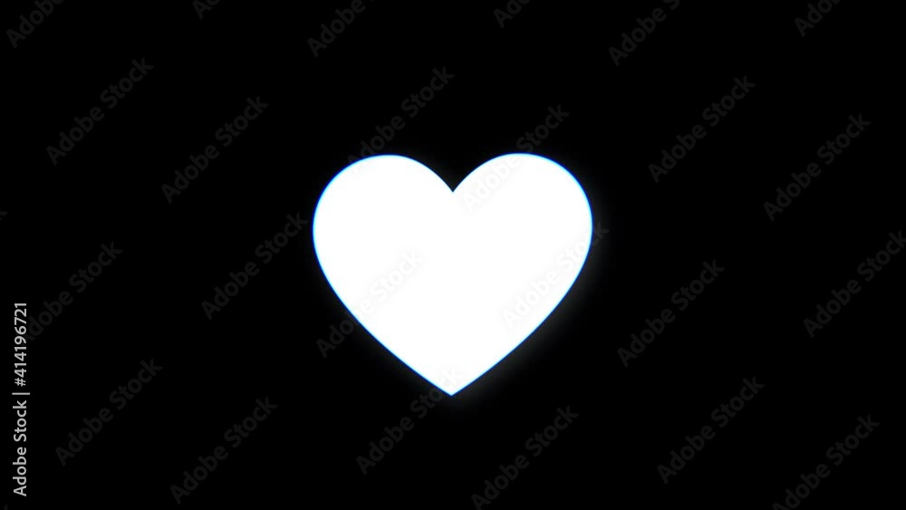 Heart on computer old blured tv vhs glitch interference noise screen animation seamless loop - New quality universal vintage motion dynamic animated background colorful joyful video Heart on computer old blured tv vhs glitch interference noise screen animation seamless loop - New quality universal vintage motion dynamic animated background colorful joyful video
