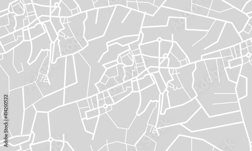 Editable vector street map
