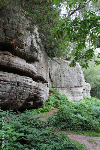 Eridge Rock formation, Sussex, British Isles