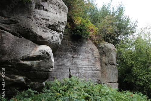 Eridge rock formation, Sussex, British Isles