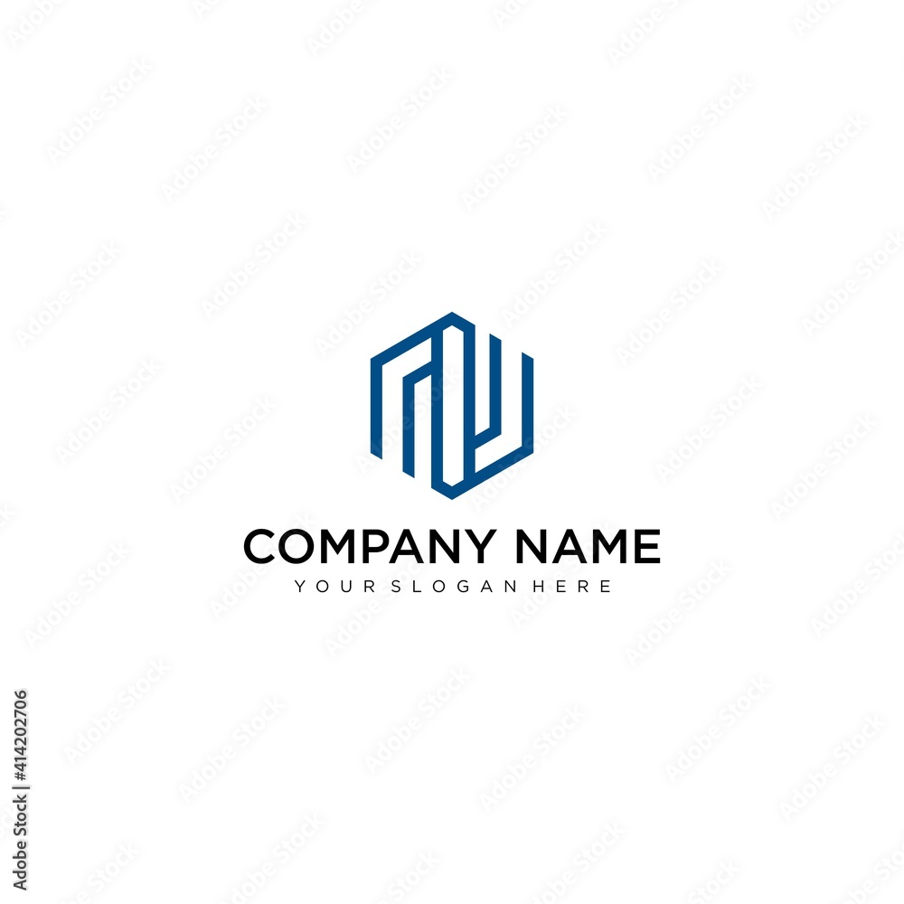 Letter N line logo design. Linear creative minimal monochrome monogram symbol. Universal elegant vector sign design. Premium business logotype. Graphic alphabet symbol for corporate business identity