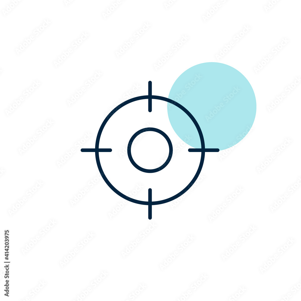 Crosshairs target destination vector icon Crosshairs target destination vector icon