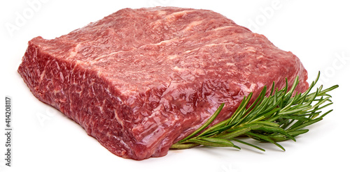 Beef meat, isolated on white background