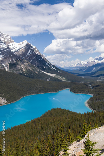 Banff National Park, Alberta, Canada. Peyto Lake along the Icefields Parkway scenic drive. © Danita Delimont