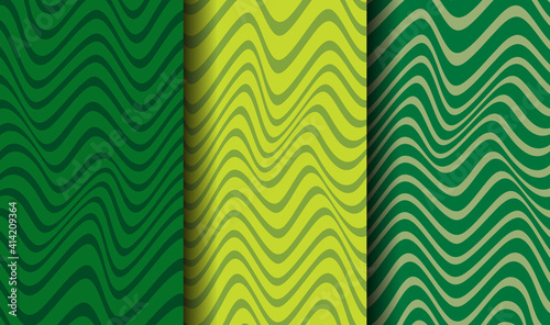 Vector pattern with green stripes. A design concept for celebrating St. Patrick's Day.