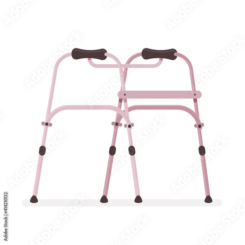 Walker. Medical devices. Vector illustration in a flat style.