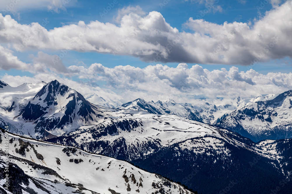 Canada, British Columbia, Whistler. Fitzsimmons Range in Garibaldi Provincial Park.