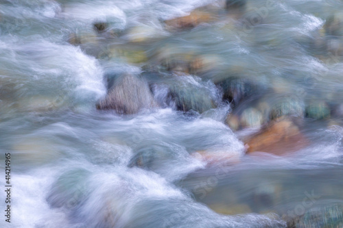Canada, British Columbia, Whistler. Fitzsimmons Creek rapids.