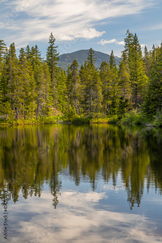 Canada, British Columbia, Brandywine Falls Provincial Park. Swim Lake landscape. © Danita Delimont