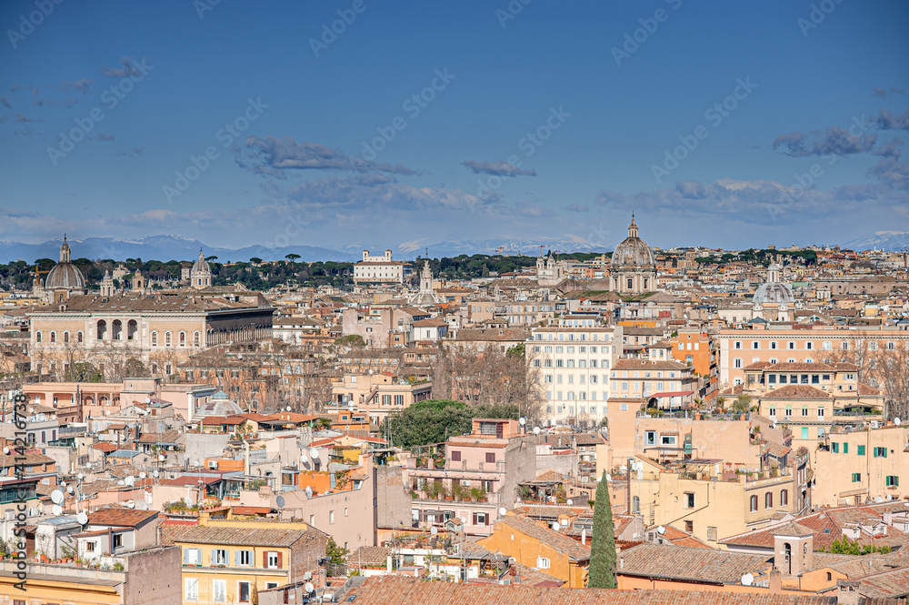 Classic Skyline from Gianicolo Hill, Rome