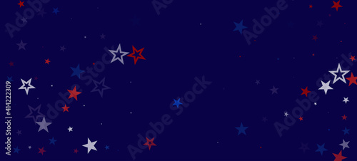National American Stars Vector Background. USA Independence 4th of July Veteran's Labor President's 11th of November Memorial Day