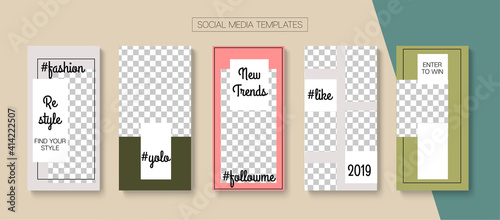 Mobile Stories Vector Collection.