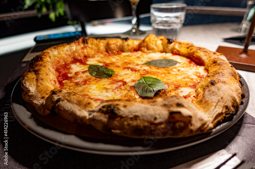 Pizza margherita in Italy