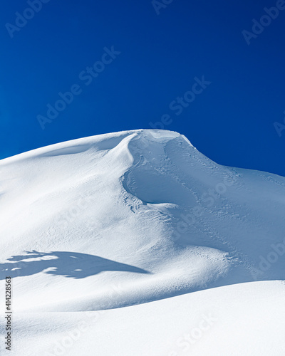 Snow hill, Abstract winter photo