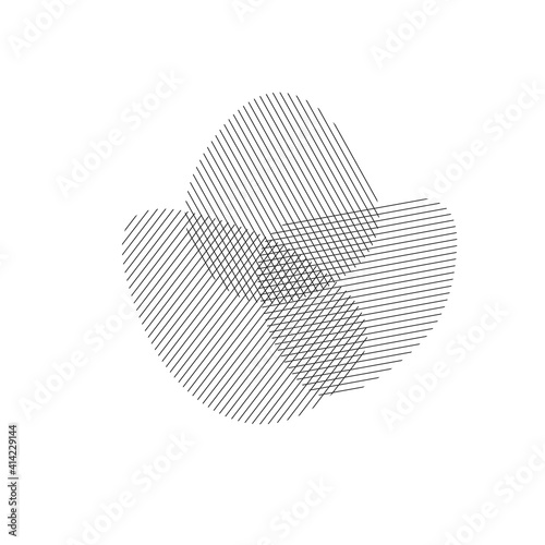 Stripped colored blob eleme...