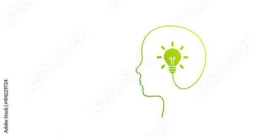 testa, lampadina, idea, colori, creatività, idee	
