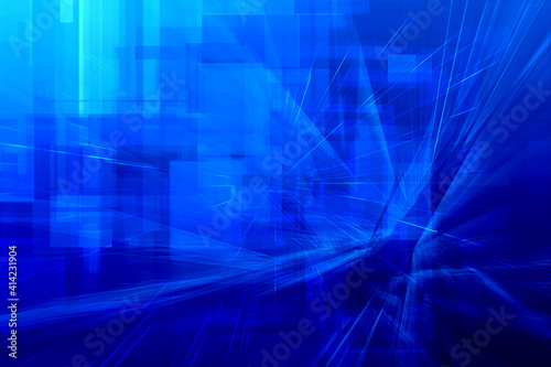 Blue abstract digital technology background.Futurisitic concept.