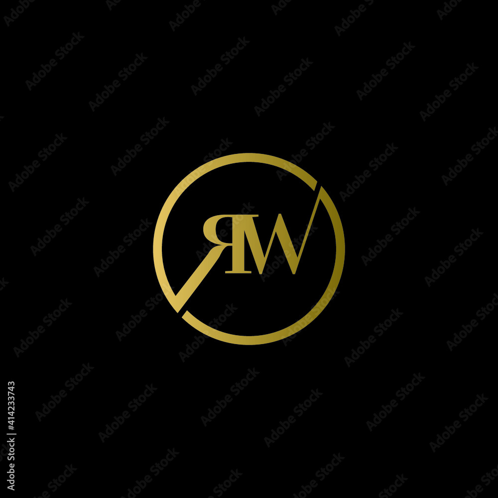 rw luxury logo design vector icon symbol rw luxury logo design vector icon symbol