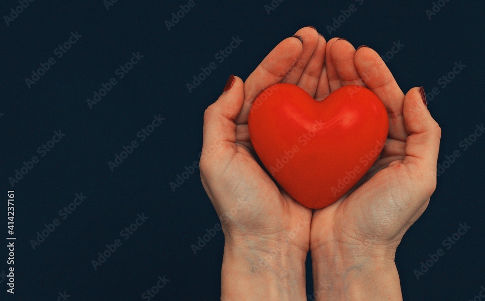 heart in hands concept of love and romantic heart in hands concept of love and romantic