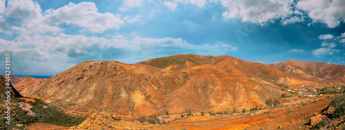 Volcanic mountain of Fuerteventura.Montana Cardon - Fuerteventura Spain