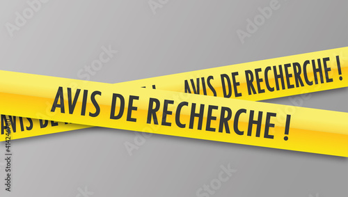 Logo avis de recherche.