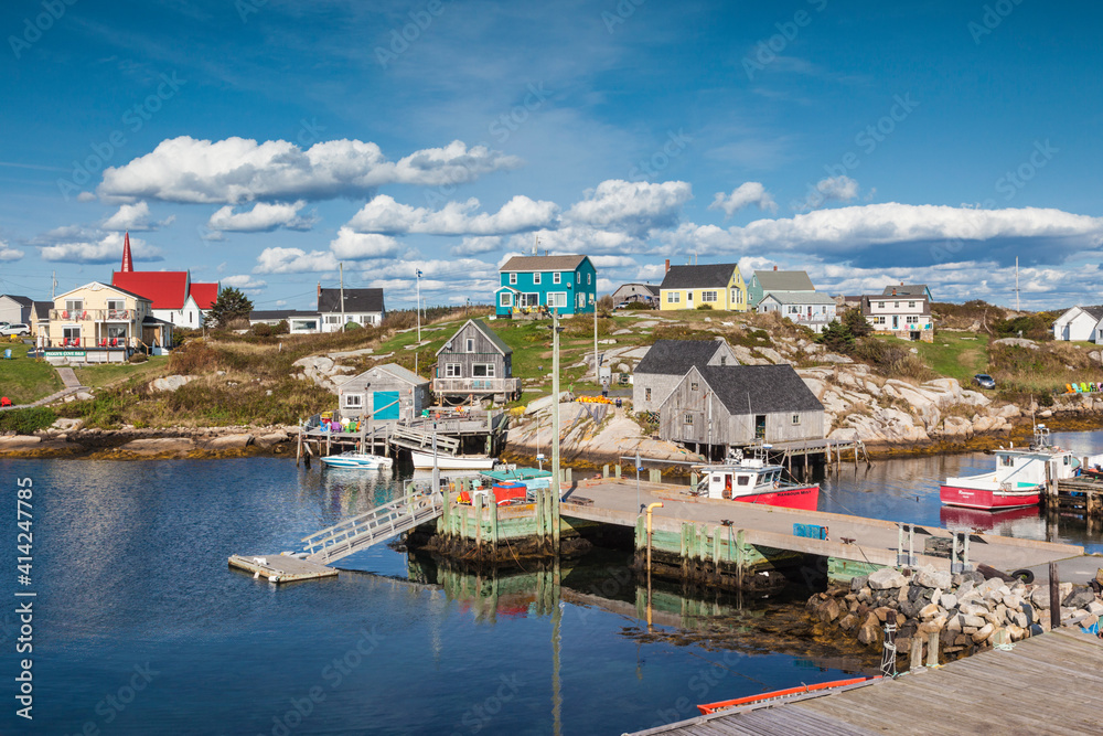 Canada, Nova Scotia, Peggy's Cove. Fishing village on the Atlantic Coast.