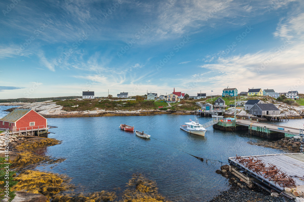 Canada, Nova Scotia, Peggy's Cove. Fishing village on the Atlantic Coast.
