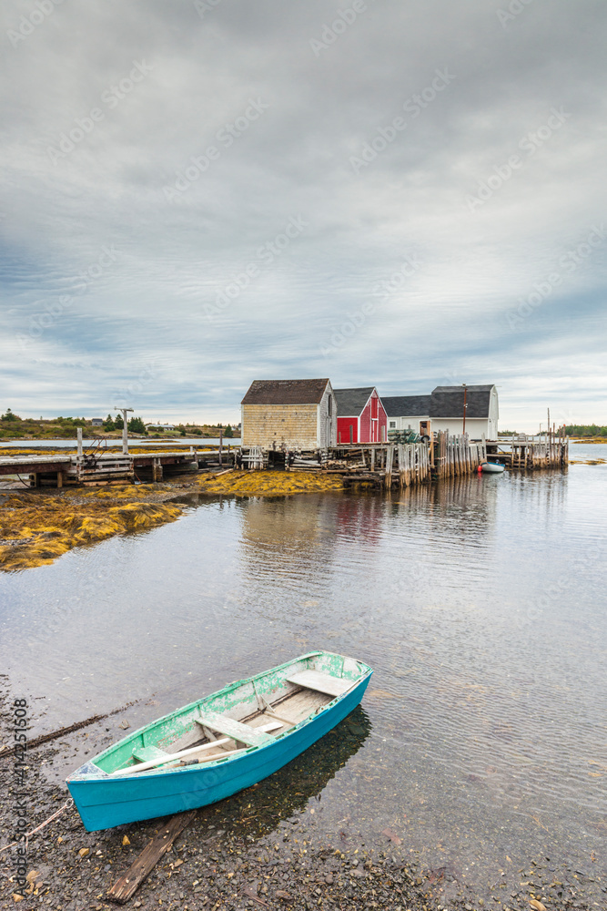 Canada, Nova Scotia, Blue Rocks. Coastal fishing village.
